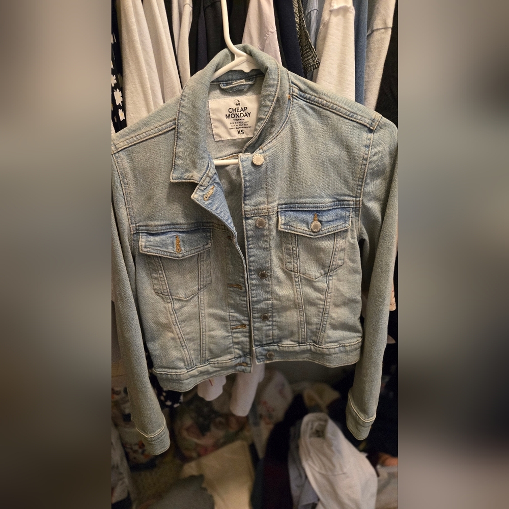 Cheap Monday Denim Jacket in Light Blue